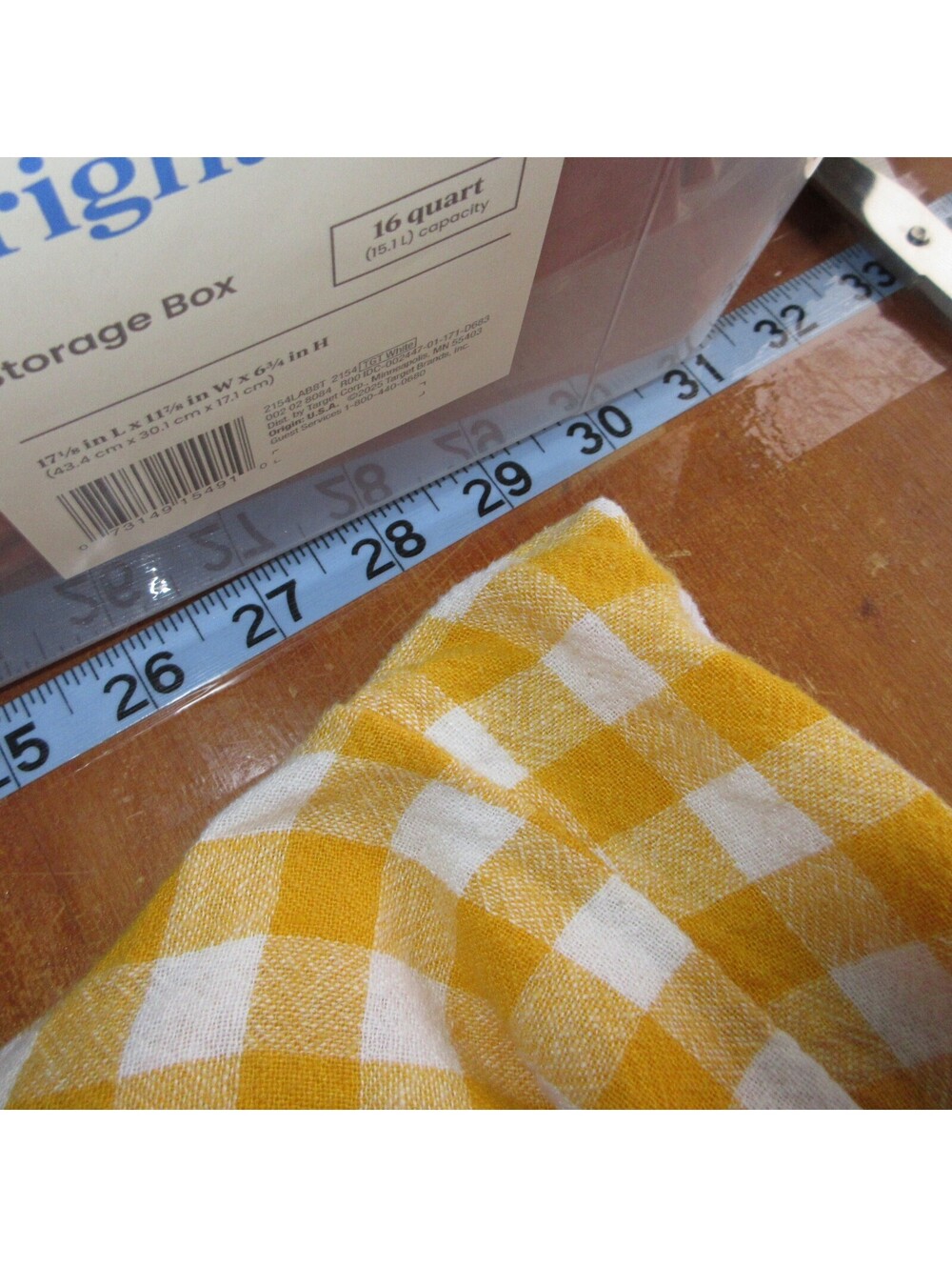 Old Navy Gingham Jumpsuit Yellow White Wide Leg Cottagecore Coastal Sz XL - Picture 8 of 9